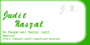 judit maszal business card